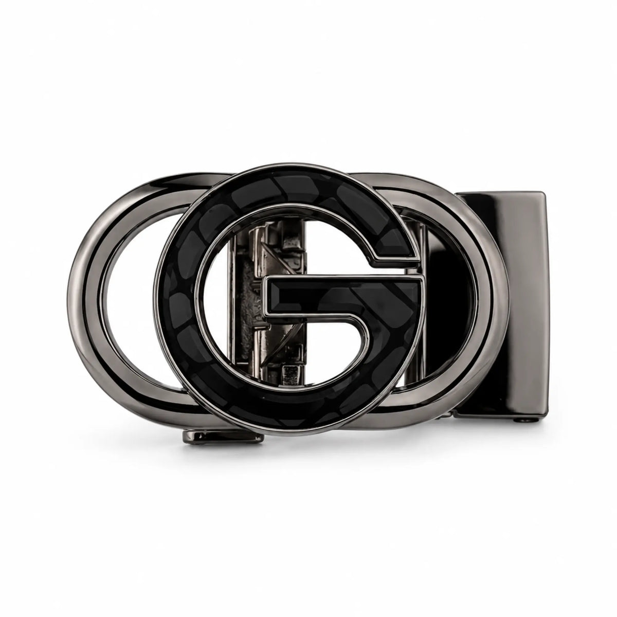 Men’s Brown Genuine Leather Auto-Lock Belt – G-Shape Buckle
