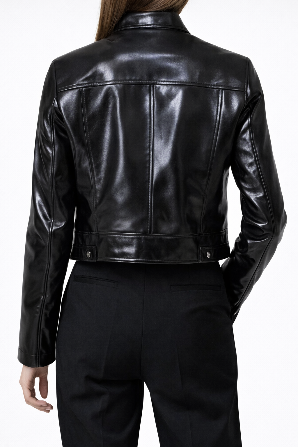 Women’s Cow Leather Biker Jacket – Asymmetrical Zip Closure Moto Style Slim Fit