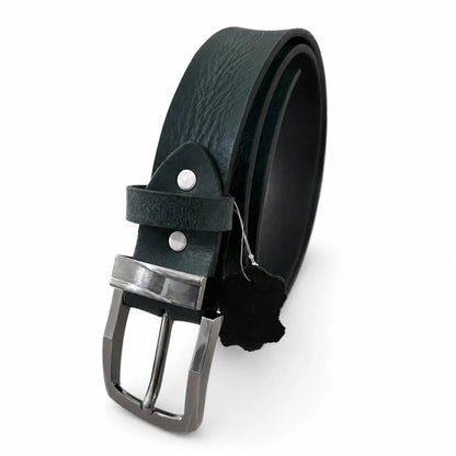 Men's Full-Grain, Pull-up Leather Casual Belt – 40mm, Green