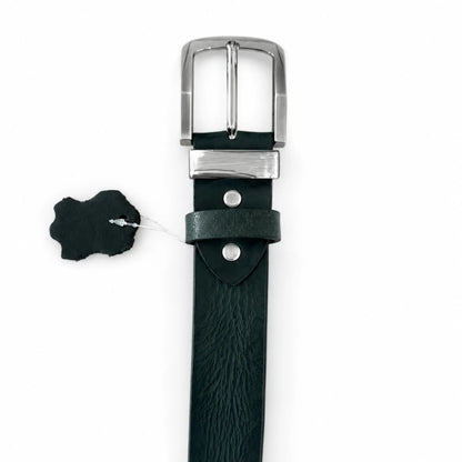 Men's Full-Grain, Pull-up Leather Casual Belt – 40mm, Green