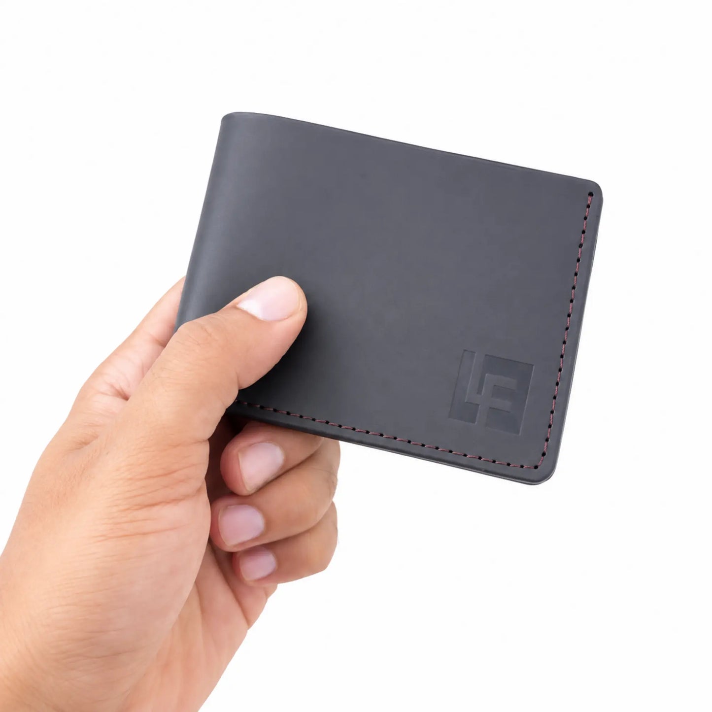 Men’s Leather Wallet, Minimalistic Bifold Design