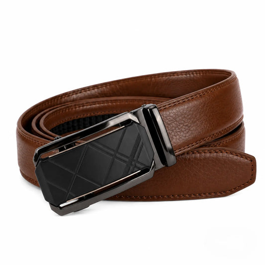 Genuine Leather Auto-Lock Belt