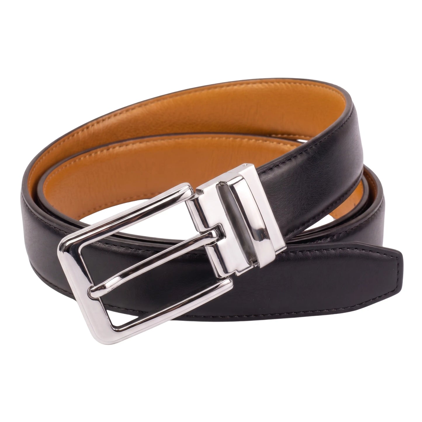 Premium Reversible Leather Belt – Black & Brown (2-in-1 Classic Edition)