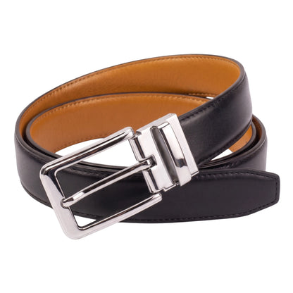 Premium Reversible Leather Belt – Black & Brown (2-in-1 Classic Edition)