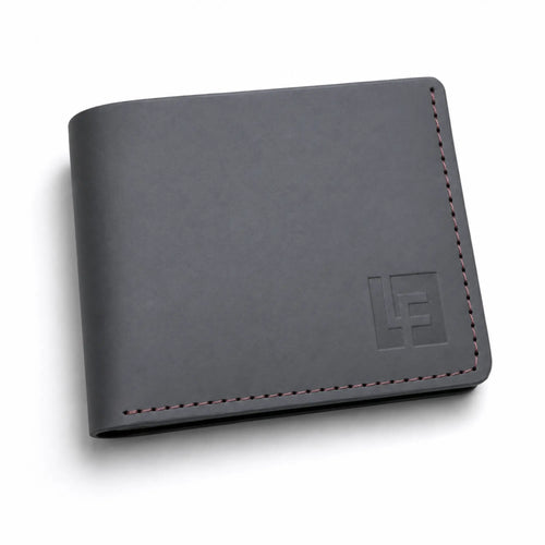 Men’s Leather Wallet, Minimalistic Bifold Design
