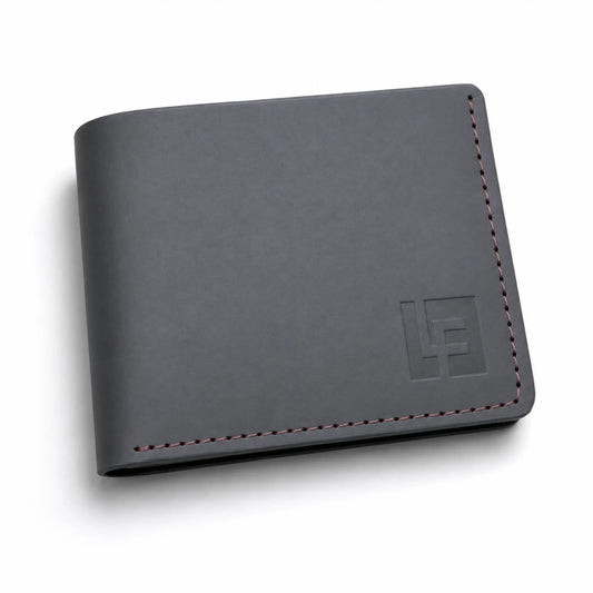 Men’s Leather Wallet, Minimalistic Bifold Design
