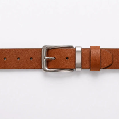 Men's Full-Grain Leather Casual Belt – 40mm, Tan