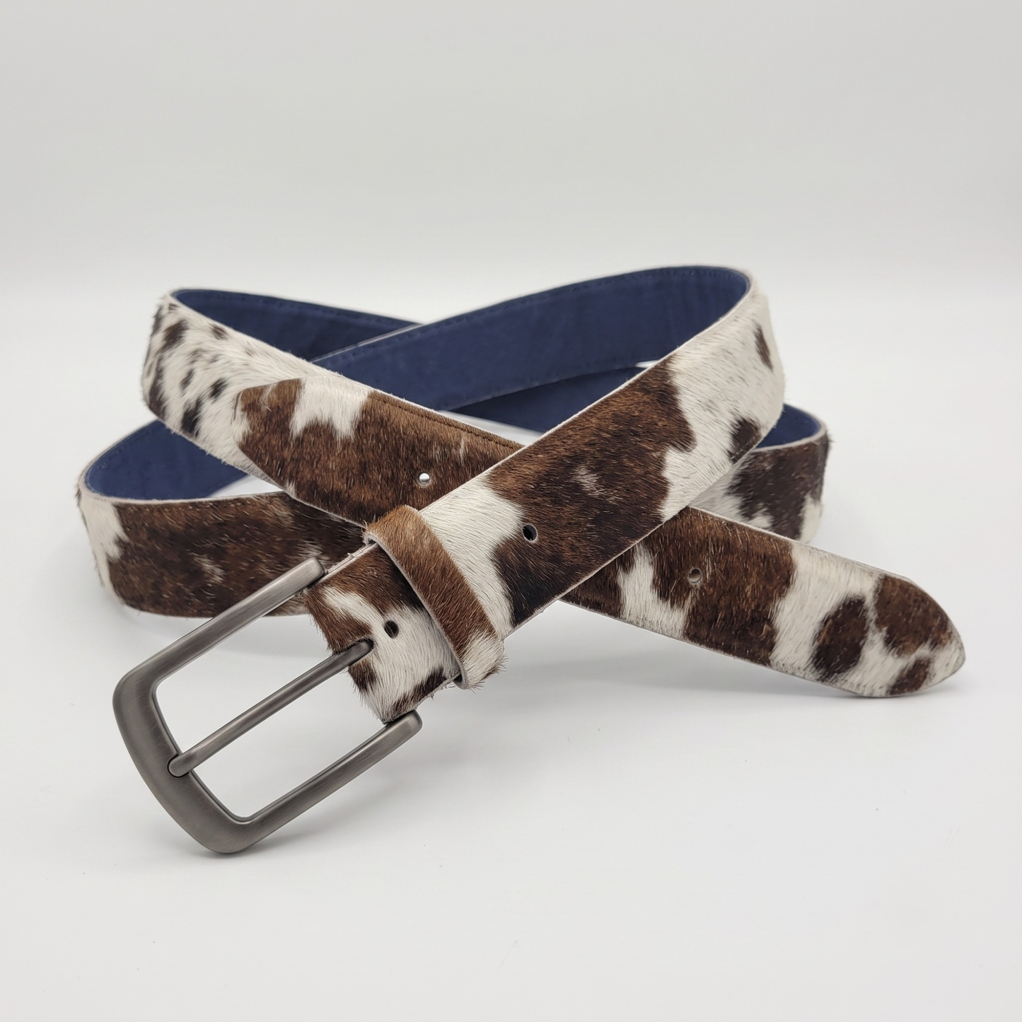Hair-On Cowhide Belt — 100% Genuine Natural Hair Leather